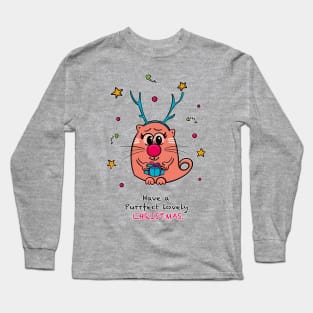 Have a Purrfect Lovely Christmas Long Sleeve T-Shirt